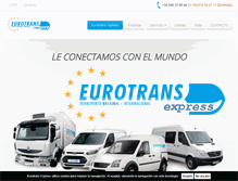 Tablet Screenshot of eurotrans-express.com